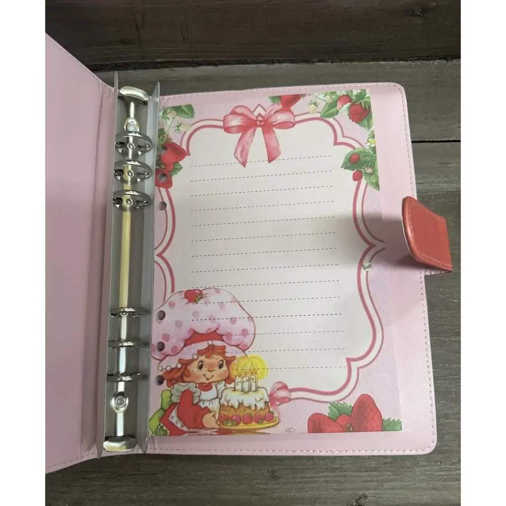 Strawberry Shortcake A5 Binder w/ matching paper & Acrylic Divider Bundle